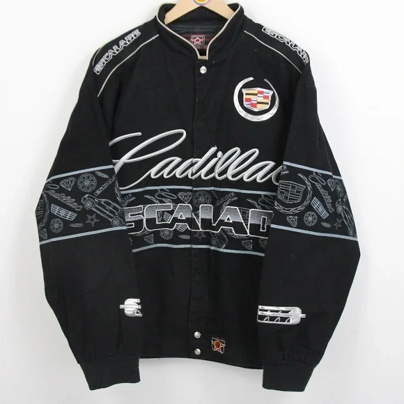 Vintage Cadillac Escalade Jeff Hamilton Racing Bomber Jacket JH